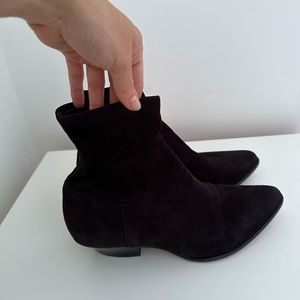 Tamara Mellon Out West Ankle Bootie Black 37.5